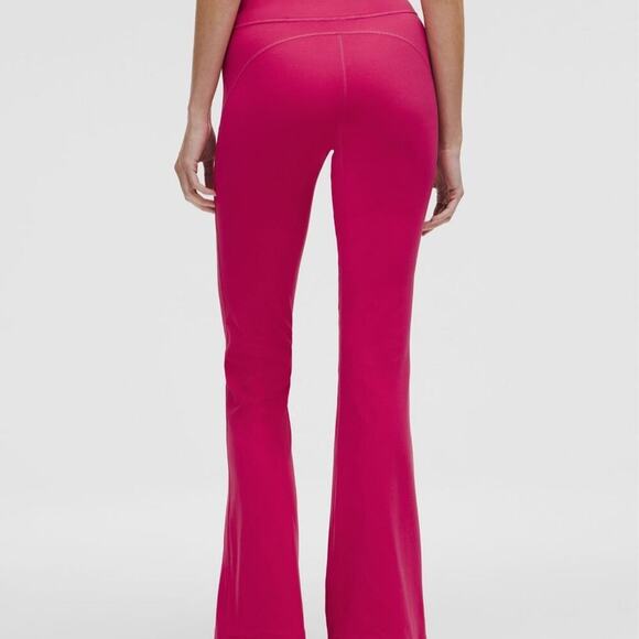 Lululemon High Rise Nulu Flare Groove Pants In Raspberry Coulis - Picture 6 of 8